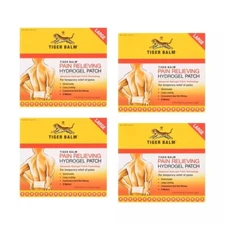(Pack of 4) Tiger Balm Pain Relieving Large Patch, 4" x 8", 4ct Each Fast Ship