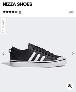 adidas nizza black leather