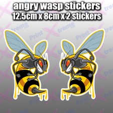 Wasp finger Car Vespa Lambretta Scooter Camper Van Decal Sticker x 2 DRIP