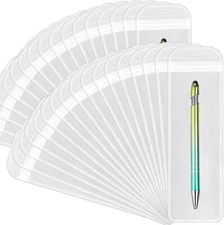 100 Pieces Transparent Packaging Bags Bags Pen Bags for Packaging Transparent Ba