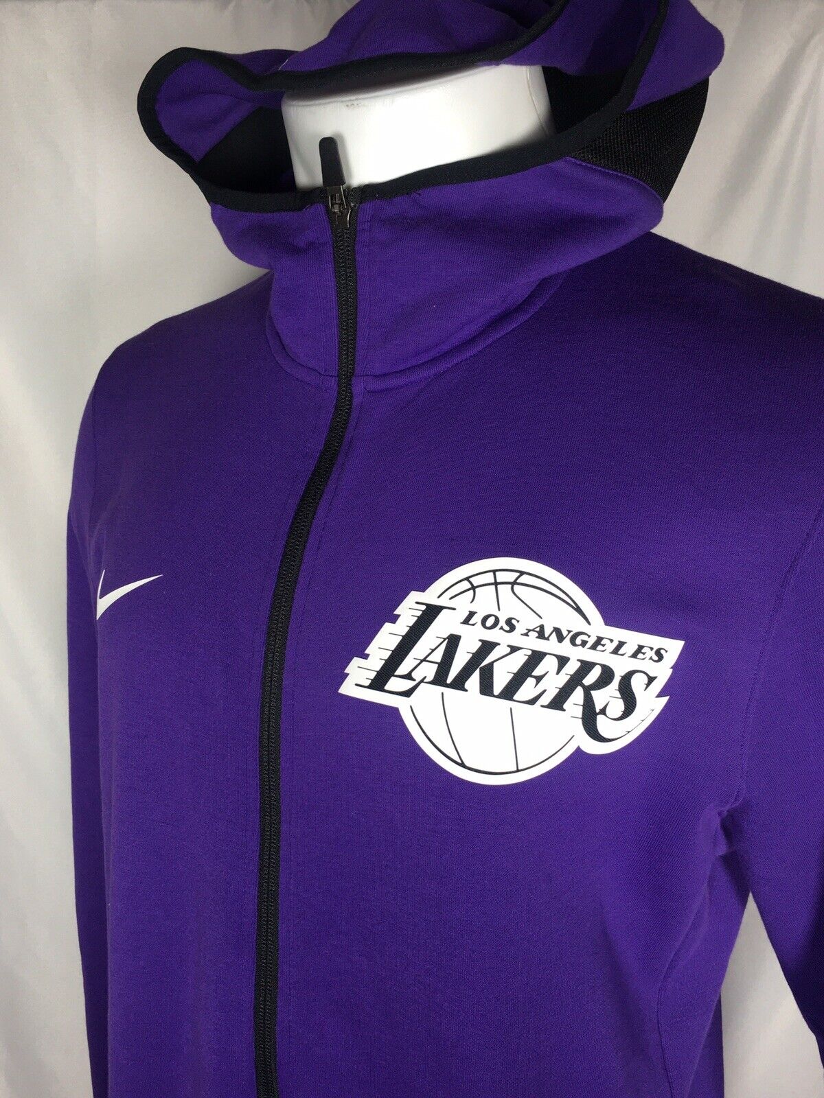 NIKE NBA LOS ANGELES LAKERS DRI-FIT SHOWTIME FULL-ZIP HOODIE FIELD PURPLE