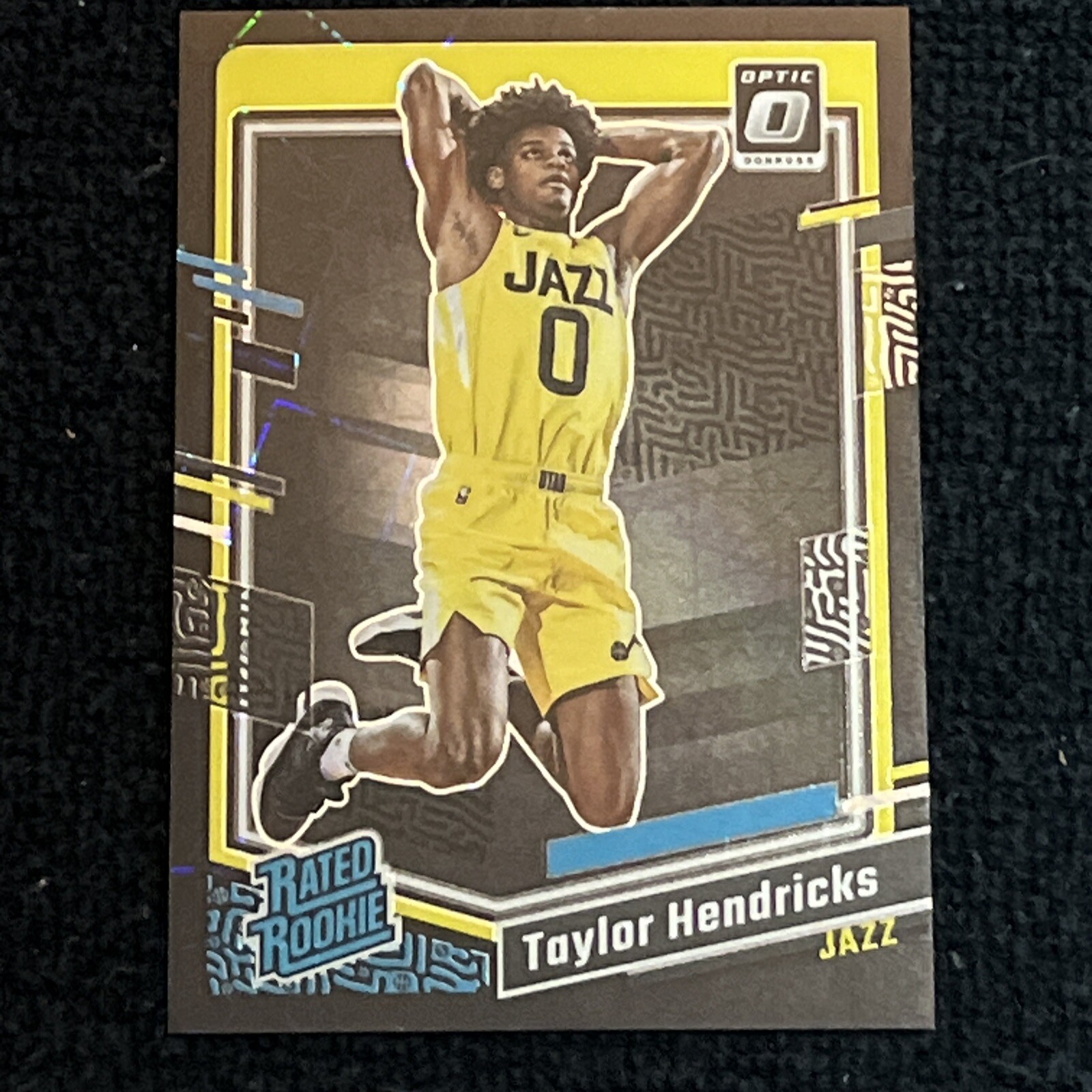 2023-24 Donruss Optic Taylor Hendricks Rated Rookie Black Velocity /39 Utah Jazz