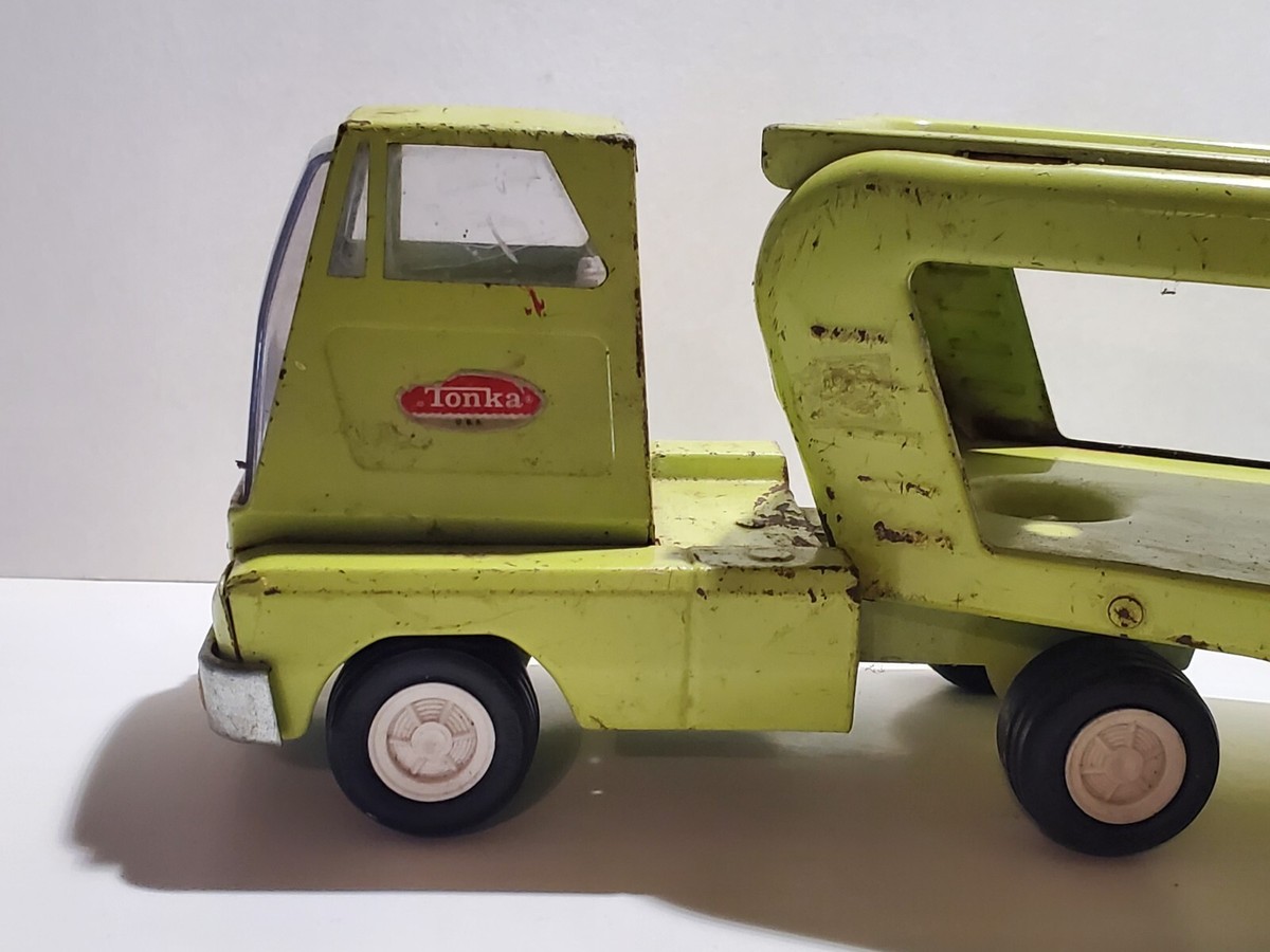 Tonka Auto Carrier トンカ オートキャリア Vintage Steel Mighty Tonka Car Carrier Car Hauler | eBay