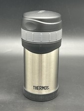 Thermos 16 Oz Vacuum Insulated Stainless Steel Food Jar with Folding Spoon USED