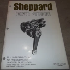 SHEPPARD POWER STEERING SERVICE SHOP REPAIR WORKSHOP MANUAL 100485