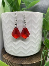 1.5  Silver-tone Boho Iridescent Dangle Earring Set New Free Ship B4293