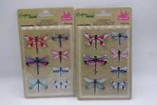 Lot of 2 Crafter s Square Dragonfly 3D Scrapbook Craft Stickers