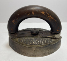 Vintage Potts Sad Iron Size 2 - Best on Earth - Detachable Wood Handle