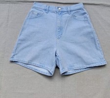 LEE Demin Mom Jean Shorts Light Wash Women  s Size 12 med High Waist USA
