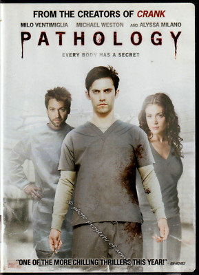 Pathology - Michael Weston, Alyssa Milano (2007 DVD Rated R) Very Good Condition
