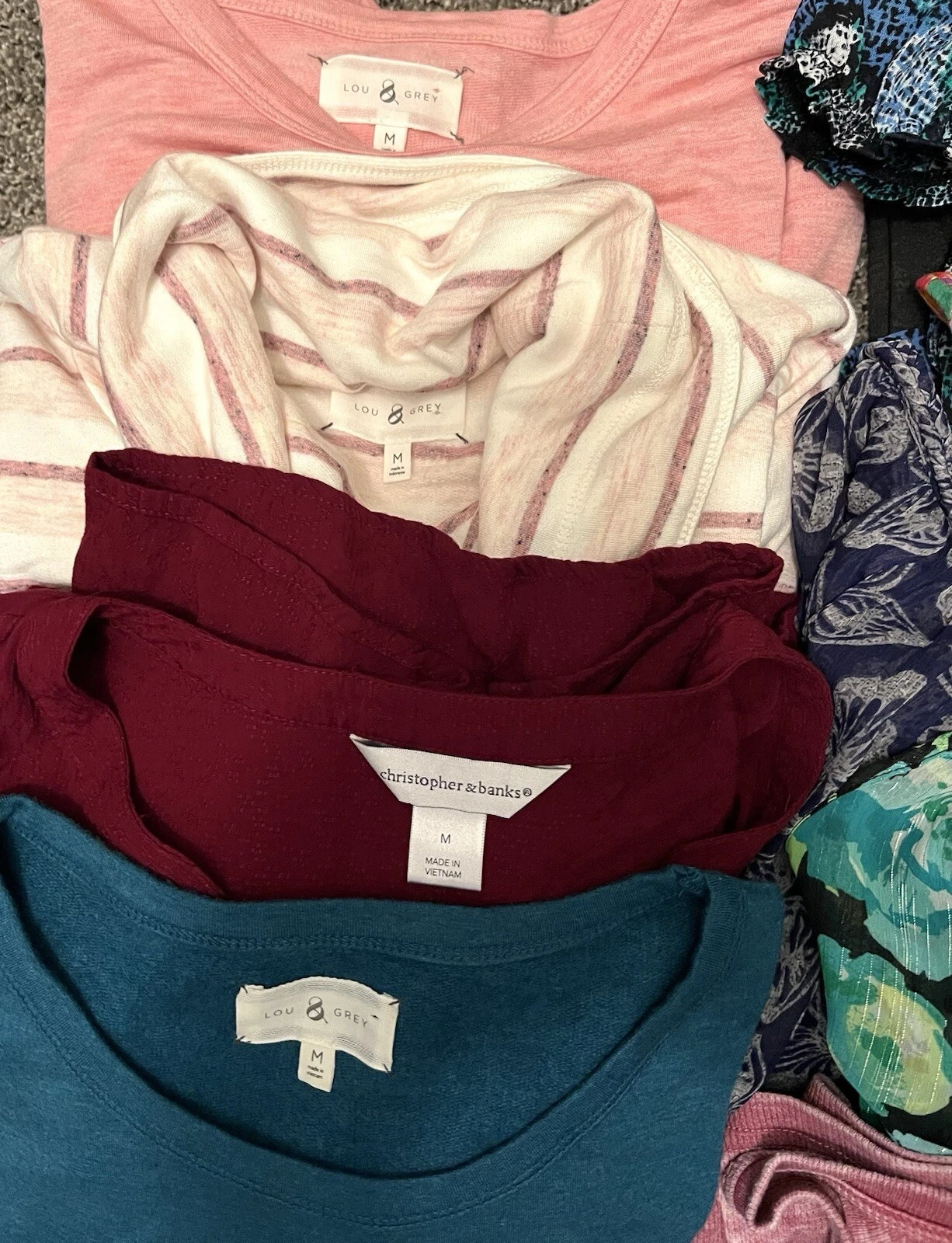 lole mixed blouses long shirt