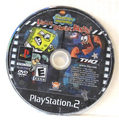 PS2 SpongeBob SquarePants: Lights, Camera, Pants Disc Only READ