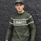 Official Guinness - Green Jumper - White Writing - Unisex