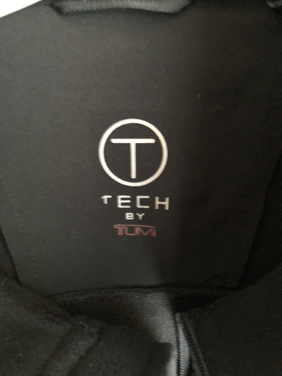 T-Tech by Tumi Black Water Resistant Soft Shell Fleece Lined
