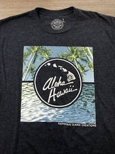 CAMISETA HAWAIIAN ISLAND CREATIONS HIC CLASSIC ALOHA, GRIS, GRANDE