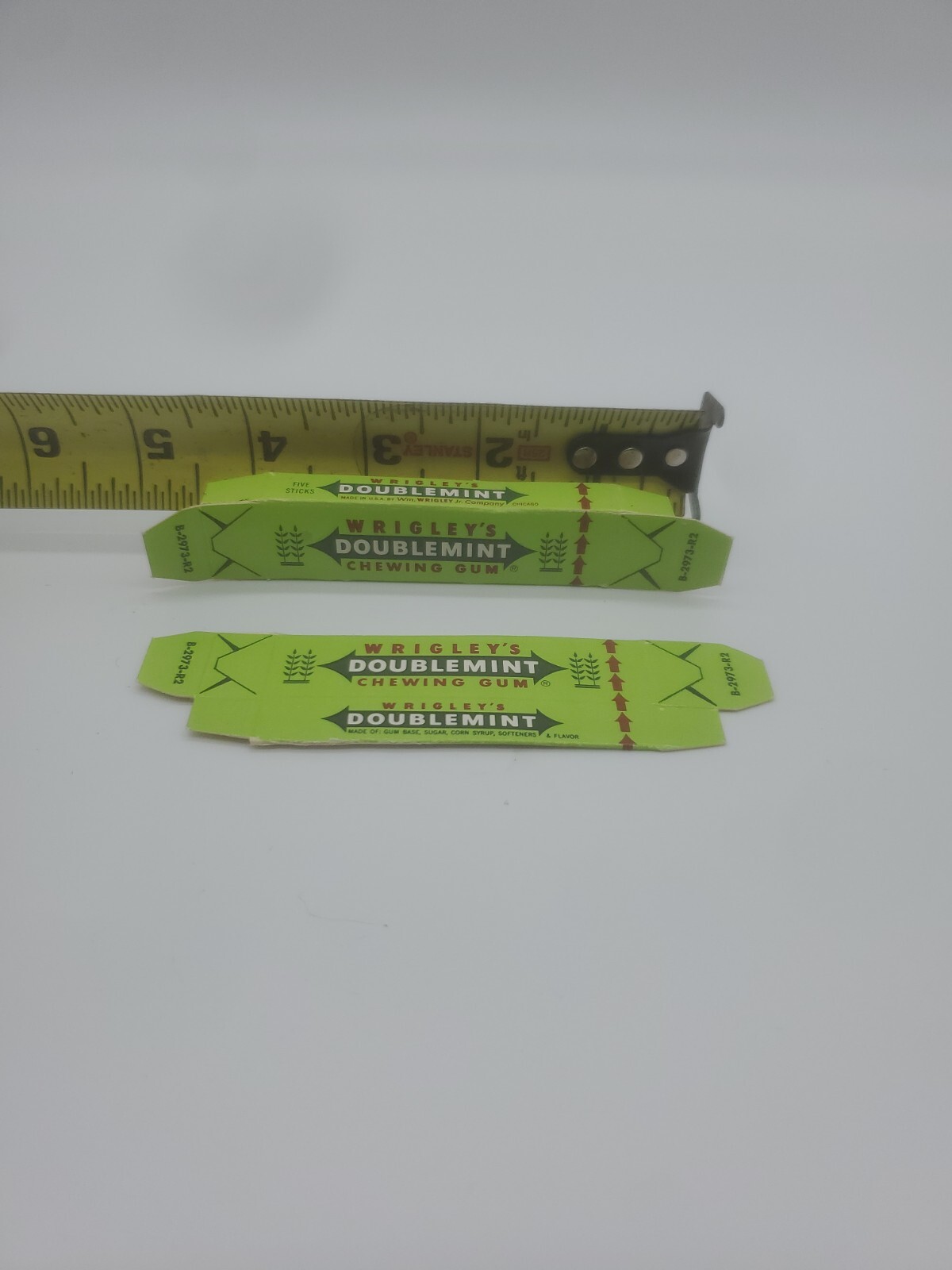 Vintage Wrigley's Doublemint Chewing Gum Dummy Display Box Lot of 2