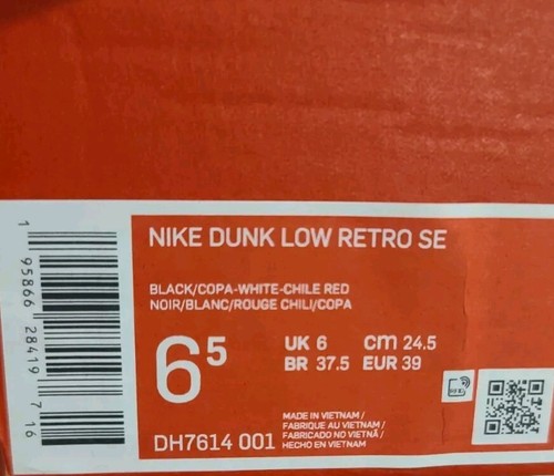NEW Nike Dunk Low Retro SE Barber Shop DH7614-001 Men's 6.5 / Women's 8 Black - Picture 13 of 13