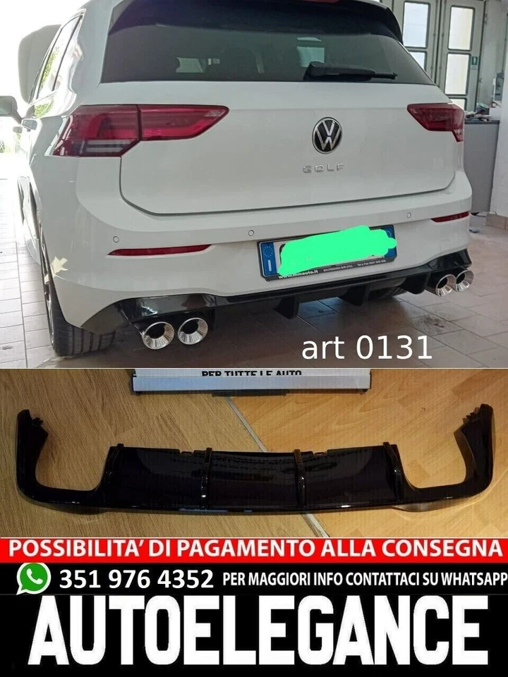 DIFFUSOR PASSEND FÜR VW GOLF 8 2+2 LOOK R SPORTLICHES DESIGN - Bild 3 von 4