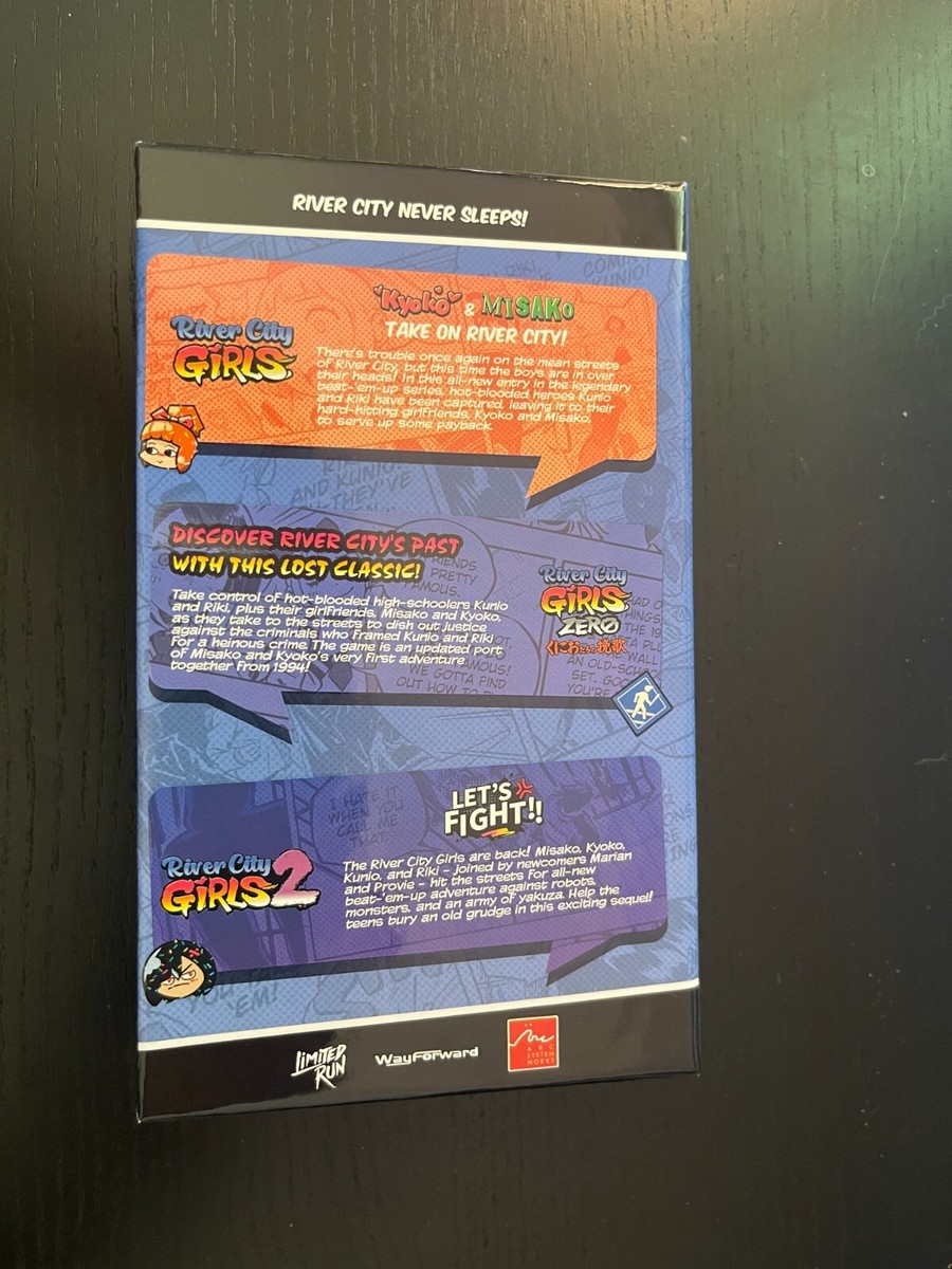 River City Girls Zero / 1+2 スリップケース セット Limited Run Games RIVER CITY GIRLS 1 2 Zero Slipcase