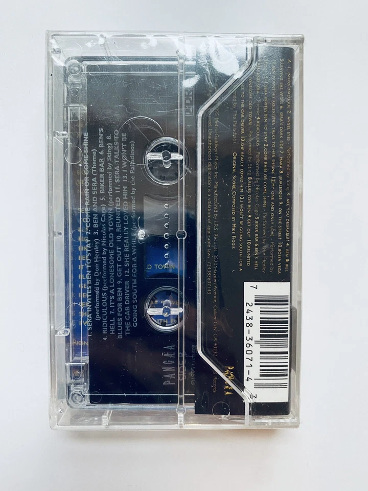 Leaving Las Vegas Soundtrack Cassette Tape 1988 SEALED Sting Don Henley HTF NOS - Image 2 of 4