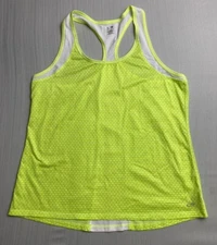 Champion Womens Active Top Duo Dry Size XL Neon Green Gym Shirt