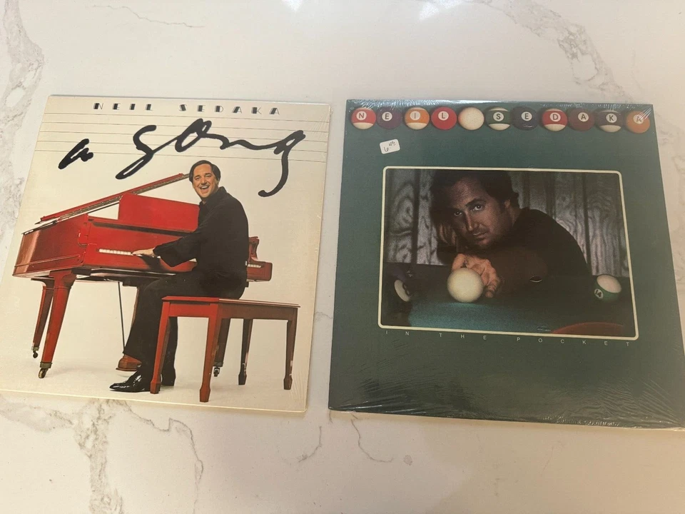 2 Neil Sedaka LP Album A SONG IN THE POCKET Pop Rock Vintage Record Lot NEW - Image 4 of 4