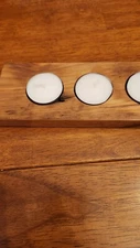 John Francis local artist reclaimed wooden tealight holder c3