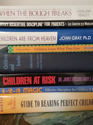 RAISING CHILDREN-LOT-7 BOOKS-Discipline/Neglect/Effects/Manners/Concern/Guidance