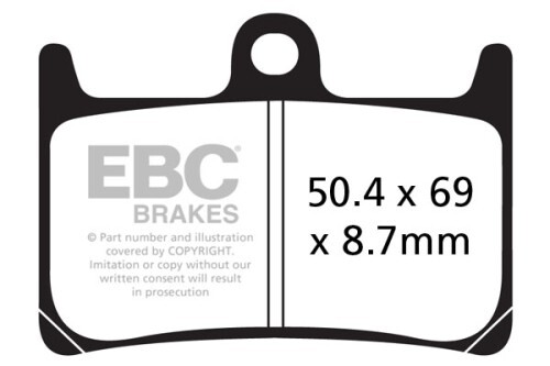 FITS YAMAHA YZF-R1 M 2015-2022 EBC Front Disc Brake Rotor & Pads MD2124X/FA380HH - Picture 2 of 3
