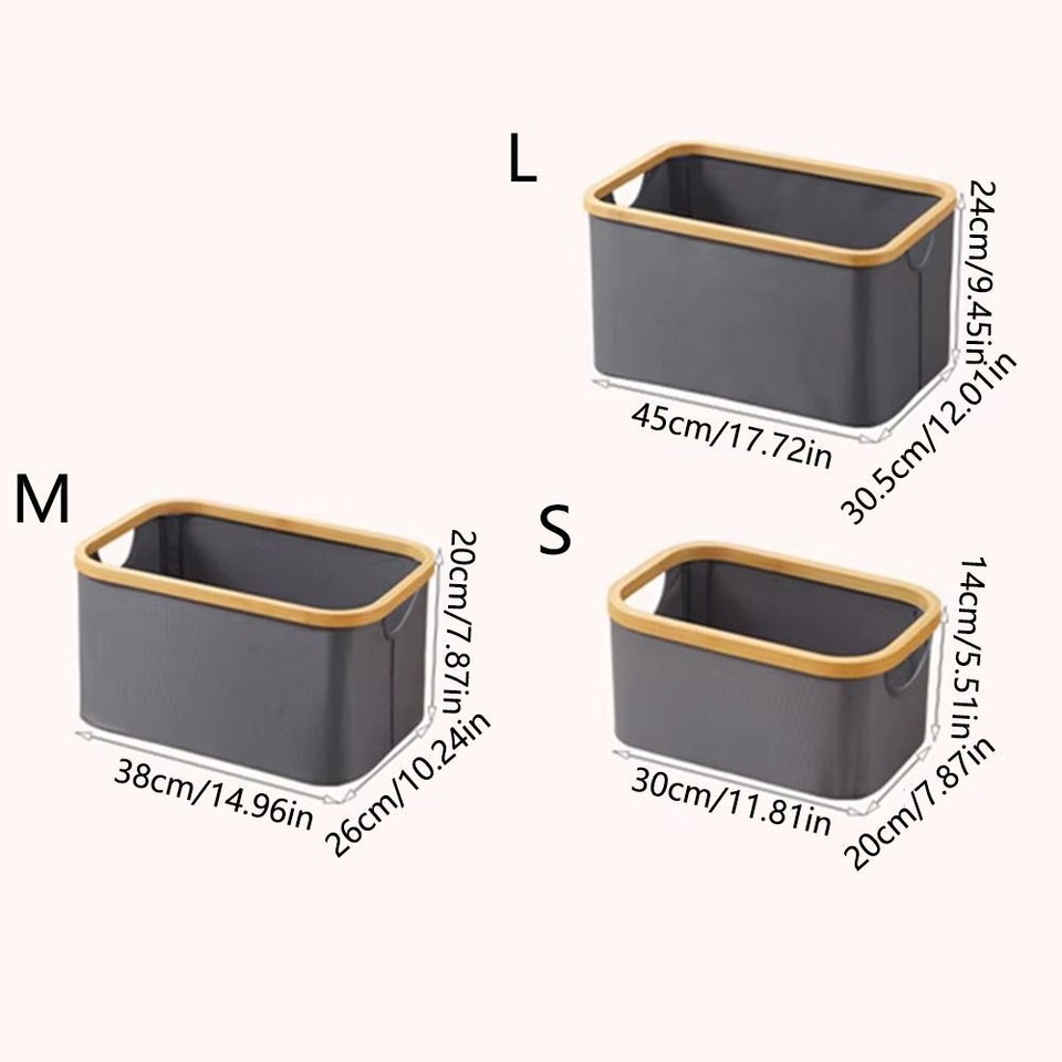 Collapsible Laundry Storage Basket Rectangle Small Laundry Hamper