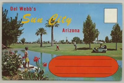Del Web's Sun City Arizona Retirement Community - Promotional Postcard Folder 