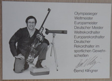 Autogramm deutscher Sportsch&uuml;tze Bernd Klingner (114004)