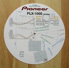 Goniometro allineamento cartuccia per Pioneer PLX-1000 giradischi braccio di tono