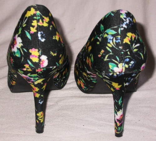 Nicole Miller New York Women’s Stiletto 3" Heels Size 7M Floral Excellent Condit - Picture 6 of 8