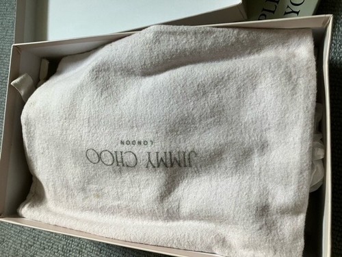Jimmy Choo Siria Seda Satén Tela 35.5 (2.5 UK Talla), Caja Original y Letrero - Imagen 17 de 20