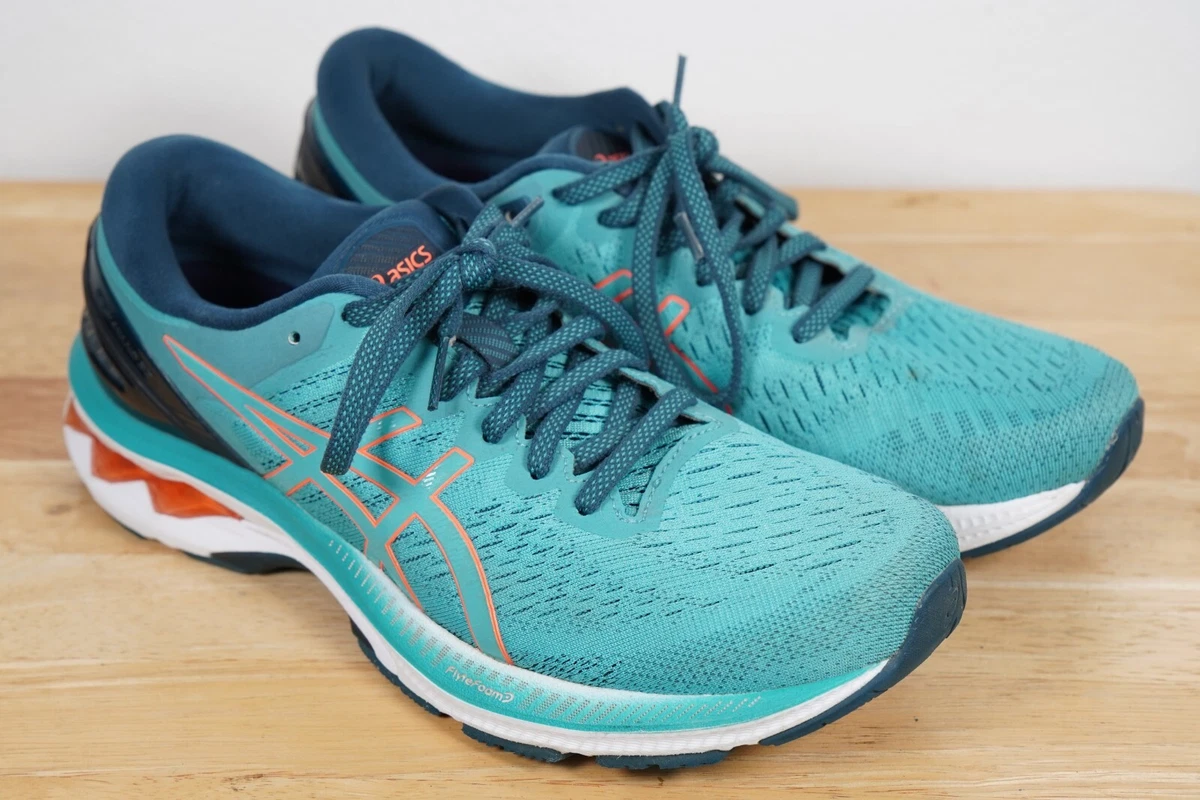 Women s ASICS Gel Kayano 27 Cyan 1012A649 Running Shoes Size 9.5 US eBay