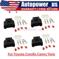 4x For Toyota Camry SE Sedan 2.4L 2005 90980-11885 Ignition Coil Plug Connector