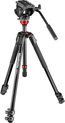 Manfrotto MVK500190XV 190X Video Alu Stativ mit 500 Fluid Videokopf
