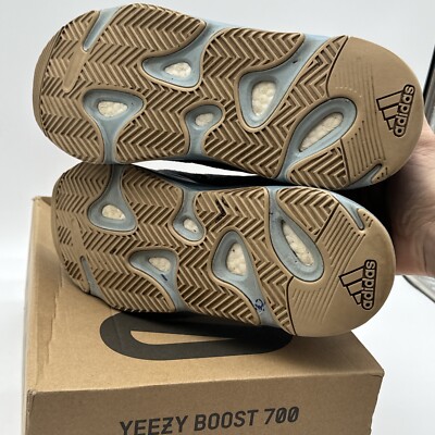 Size 10 - adidas Yeezy Boost 700 V1 Carbon Blue Orange Suede Size 10 - adidas Yeezy Boost 700 V1 Carbon Blue Orange Suede
