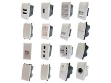 VIMAR PLANA COMPATIBILE interruttore deviatore presa USB supporto placca 2 3 4 7