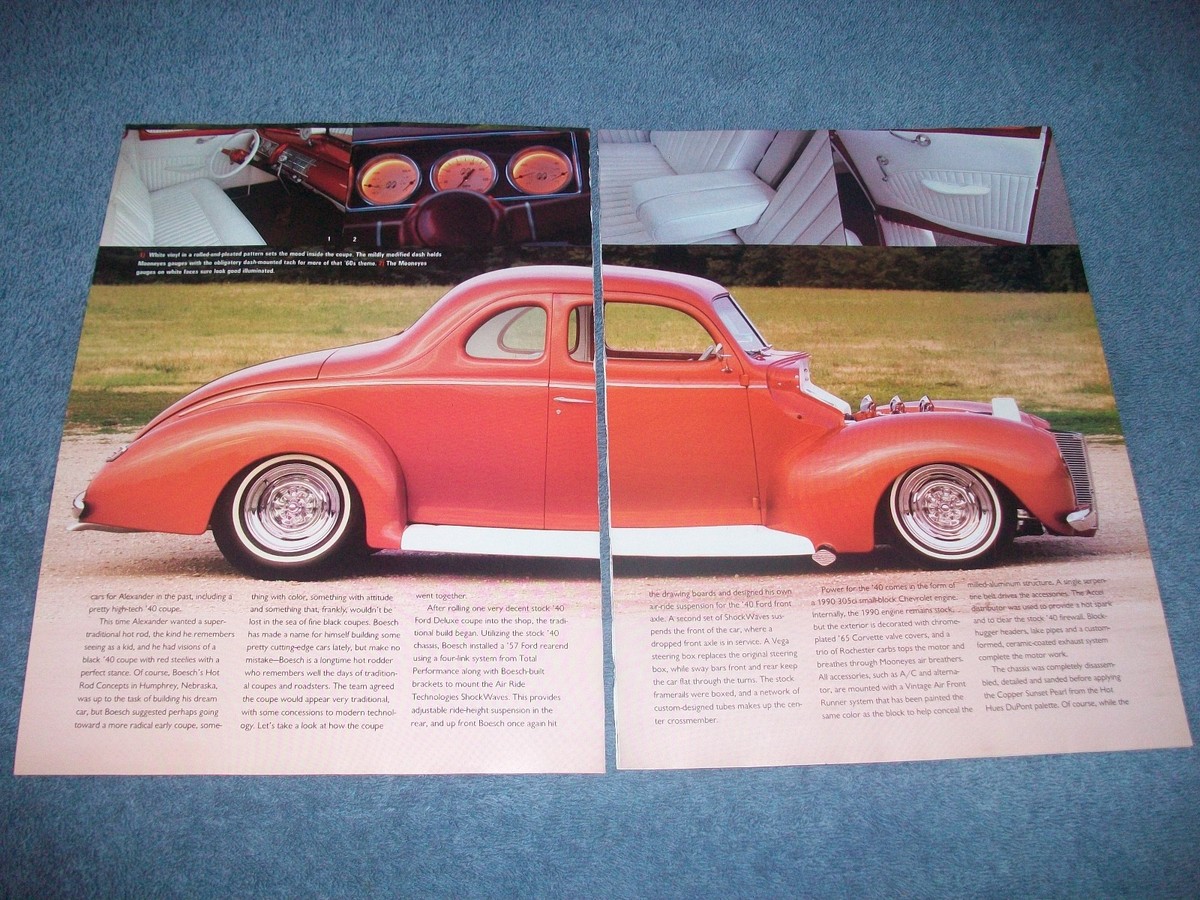 1940 Ford Deluxe Coupe Traditional Hot Rod Article &ldquo;Copper Sunset 