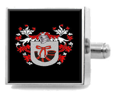 Select Gifts Downes England Heraldry Crest Sterling Silver Cufflinks Engraved Message Box 