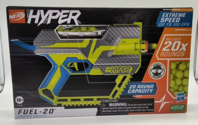 Nerf Hyper Fuel-20 Blaster 20 Round Extreme Speed up t 110 FBS Hopper