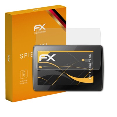 atFoliX 3x Displayfolie für Xiaomi Yi 4K Schutzfolie matt&stoßfest Folie