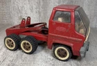 Vintage 1960's Tonka Red Cement Mixer Concrete Pressed Steel Truck Gas Turbine