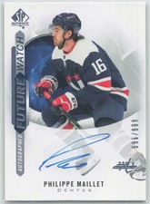 2020-21 SP Authentic Future Watch Auto /999 #177 Philippe Maillet Auto 595/999