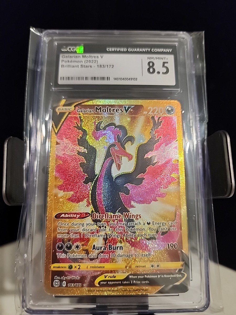 Galarian Moltres V (Secret) 183/172 Swsh09: Brilliant Stars Holo