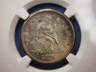 1876 S SEATED LIBERTY QUARTER__25C SILVER RARE SAN FRANCISCO__NGC GRADED MS61