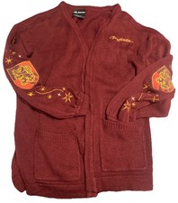 Harry Potter Wizarding World Cardigan. Gryffindor. Burgundy. Size M