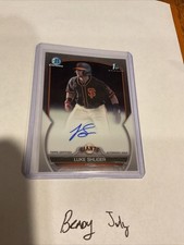 2023 Bowman Draft Luke Shliger #CDA-LS Chrome Prospect Auto Giants